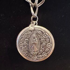 Our Lady of Guadalupe Fashion You & I Silver Chain Necklace
